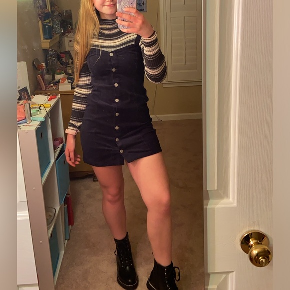 NWT Pacsun Corduroy Button Up Mini Dress - Picture 4 of 9